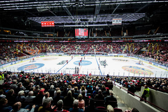 Interiör av Malmö Arena