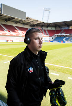 Helsingborgs Darijan Bojanic anländer