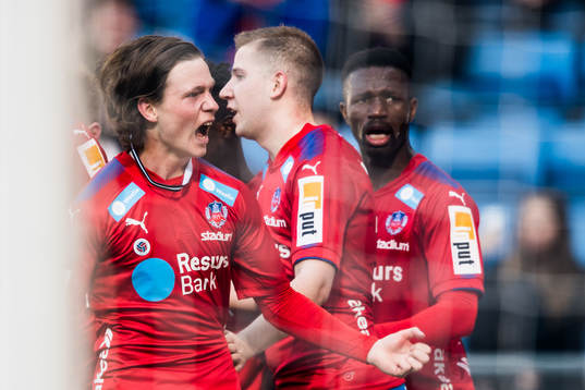 Helsingborgs Max Svensson jublar
