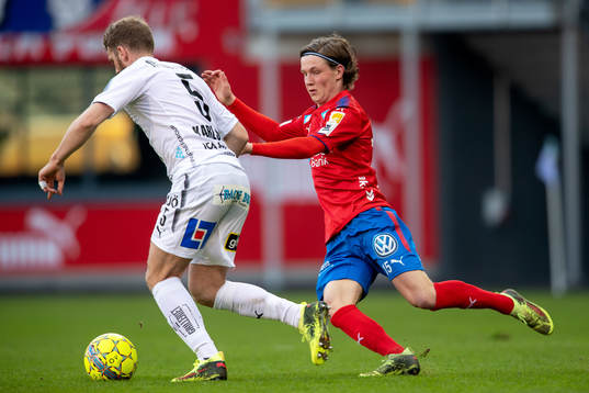 Östers Stefan Karlsson och Helsingborgs Max Svensson