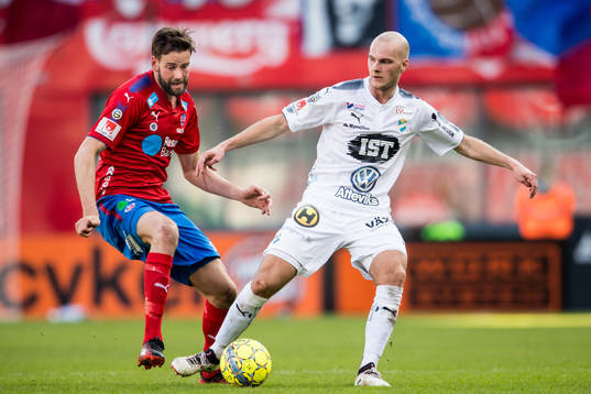 Helsingborgs Mikael Dahlberg och Östers Jonathan Drott