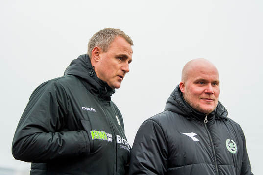 Bengt Sæternes, head coach of Sandnes Ulf, and Steffen