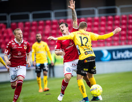 Kalmars Erton Fejzullahu och Elfsborgs Joakim Nilsson