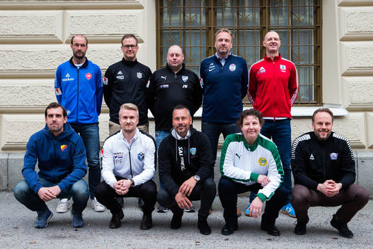 Tränarna för lagen i Damallsvenskan