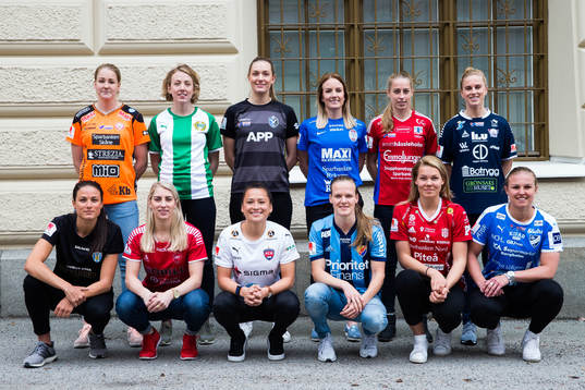 En spelare från varje lag i Damallsvenskan