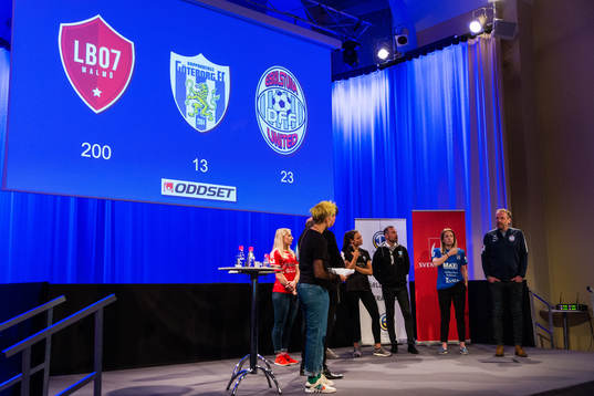 Spelare och tränare för LB07, Göteborg och Eskilstuna