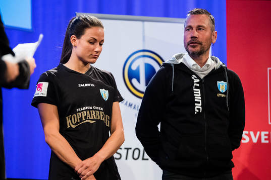 Göteborgs Beata Kollmats och tränare Marcus Lantz