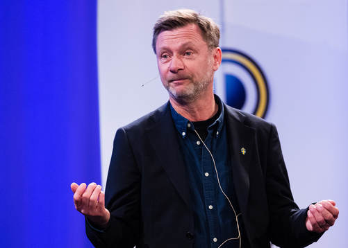 Sveriges förbundskapten Peter Gerhardsson