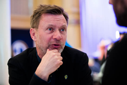 Sveriges förbundskapten Peter Gerhardsson