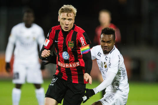 Brommapojkarnas Gustav Sandberg Magnusson och Häckens