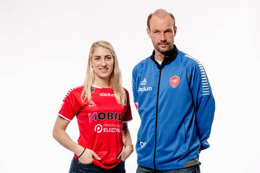Malin Winberg och tränare Otto Persson, Tränare Limhamn