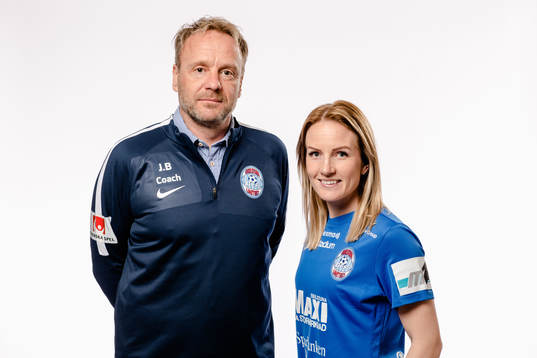 Tränare Jonas Björkgren och Petra Johansson, Eskilstuna