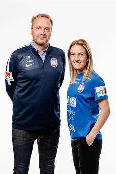 Tränare Jonas Björkgren och Petra Johansson, Eskilstuna