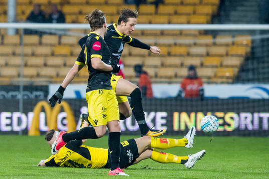 Fredrik Krogstad of Lillestrøm, Tobias Christensen and