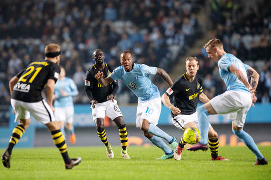 Malmö FFs Carlos Strandberg och Sören Rieks