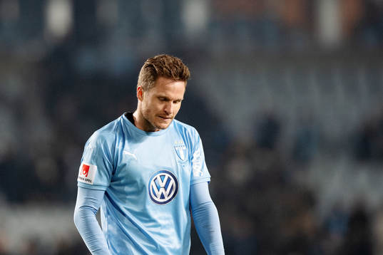 Malmö FFs Lasse Nielsen deppar