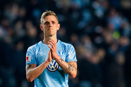 Malmö FFs Sören Rieks tackar publiken