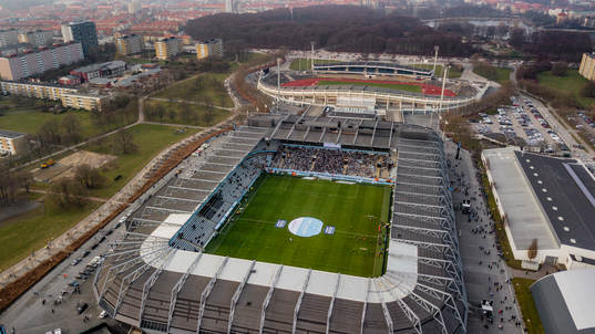 under fotbollsmatchen i Allsvenskan mellan Malmö FF och AIK
