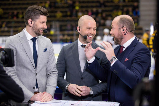 Cmores Björn Oldeen, Johan Tornberg och Petter Rönnqvist