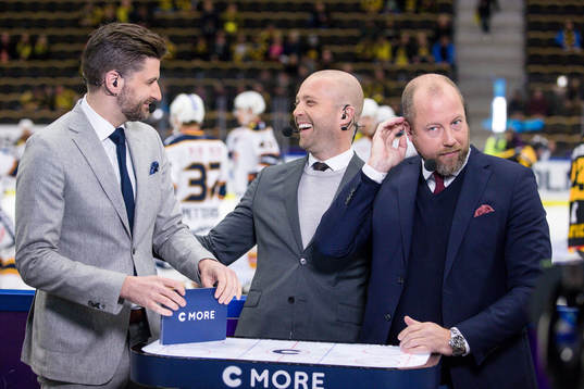 Cmores Björn Oldeen, Johan Tornberg och Petter Rönnqvist