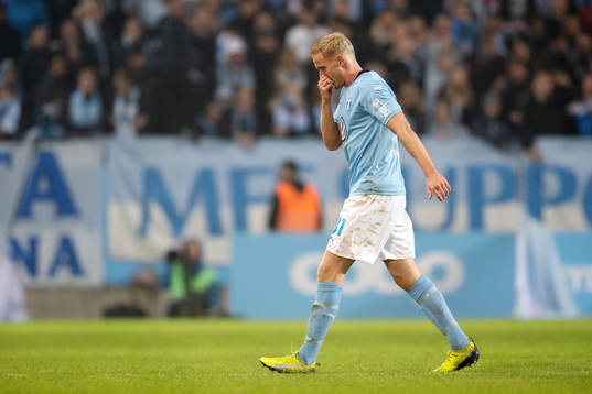 Malmö FFs Franz Brorsson deppar
