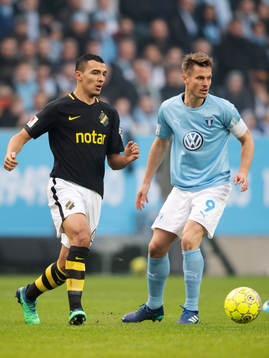 s Nabil Bahoui och Malmö FFs Markus Rosenberg