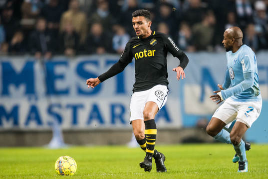 s Ahmed Yasin och Malmö FFs Fouad Bachirou