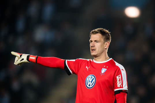 Malmö FFs målvakt Johan Dahlin