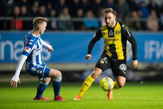 IFK Göteborgs Victor Wernersson och Hammarbys Muamer