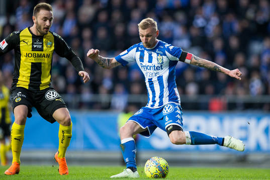 IFK Göteborgs Sebastian Eriksson mot Hammarbys Jeppe