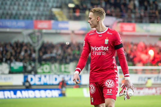 IFK Göteborgs målvakt Pontus Dahlberg deppar