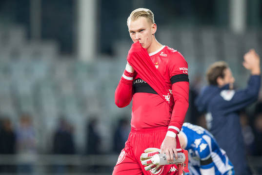 IFK Göteborgs målvakt Pontus Dahlberg deppar