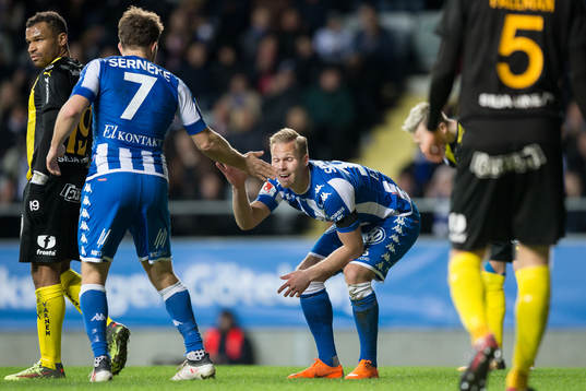 IFK Göteborgs Tobias Hysén och Gustav Engvall