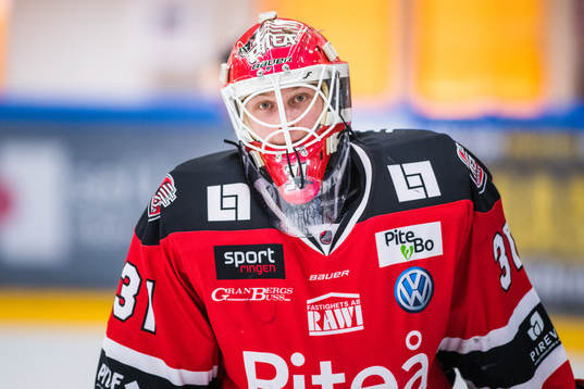 Piteås målvakt Albin Ström