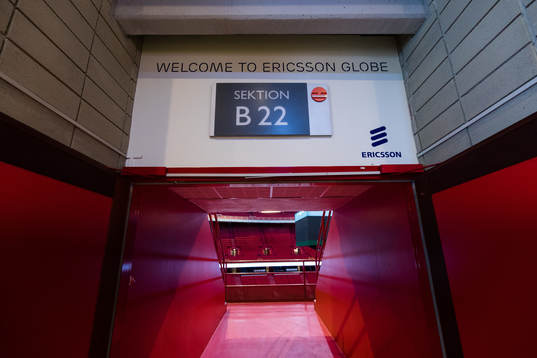 Interiör av Globen