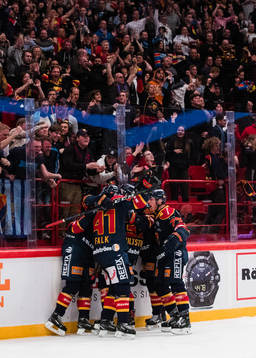 Djurgårdens spelare jublar