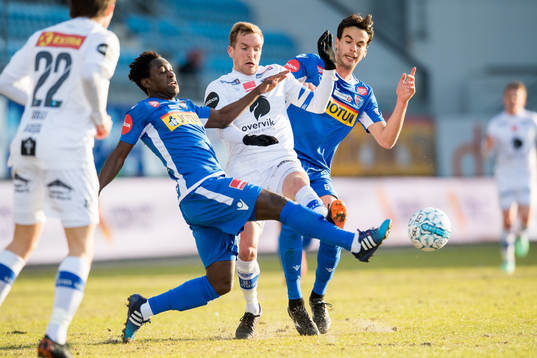 Victor Demba Bindia of Sandefjord, Kristoffer Løkberg of