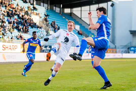 Kristoffer Løkberg of Ranheim and Enric Valles of
