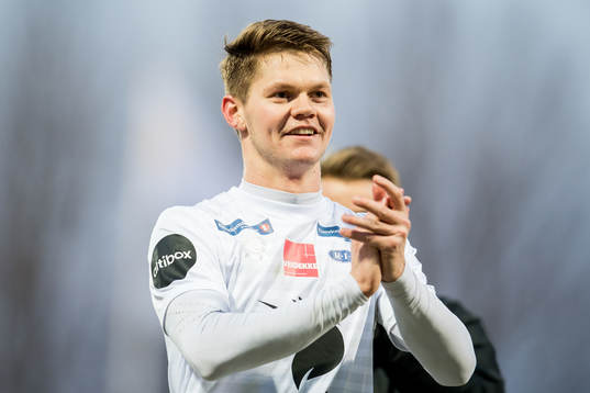 Christian Rismark of Ranheim celebrates