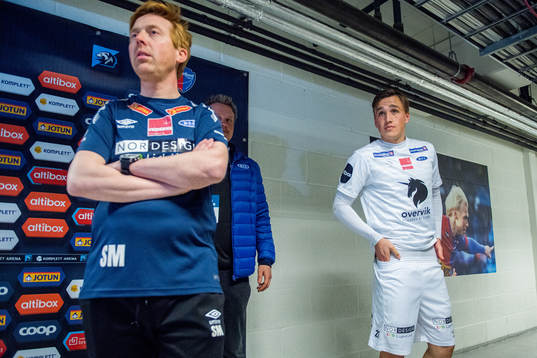 Svein Maalen, head coach of Ranheim, and Andreas Helmersen