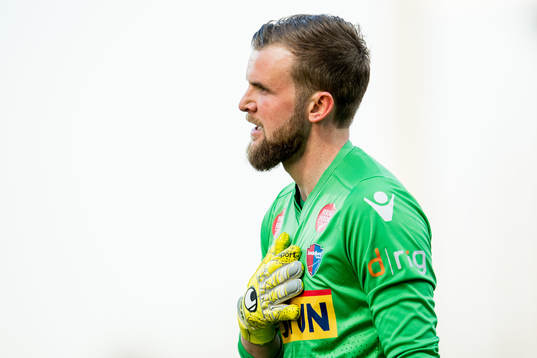 Goalkeeper Ingvar Jonsson of Sandefjord