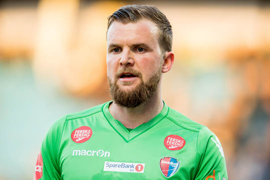 Goalkeeper Ingvar Jonsson of Sandefjord