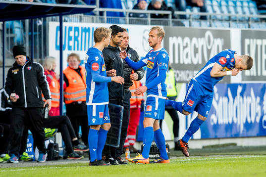 Flamur Kastrati of Sandefjord comes