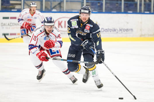 Västerviks Oskar Svanlund och Borlänges Nils Eriksson  i