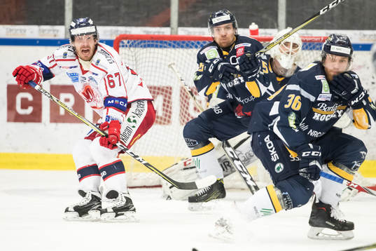 Västerviks Emil Georgsson och Borlänges Jesper Svennberg