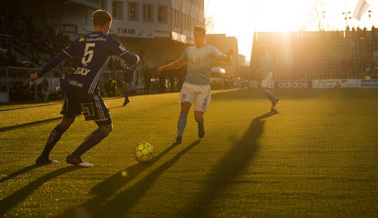 Sundsvalls Eric Björkander och Malmö FFs Eric Larsson