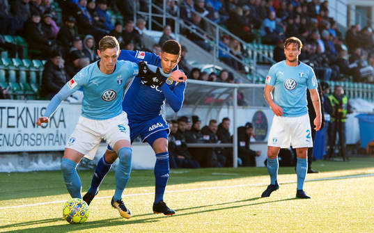 Malmö FFs Sören Rieks och Sundsvalls Romain Gall