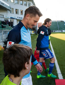 Malmö FFs Markus Rosenberg är sammanbiten innan