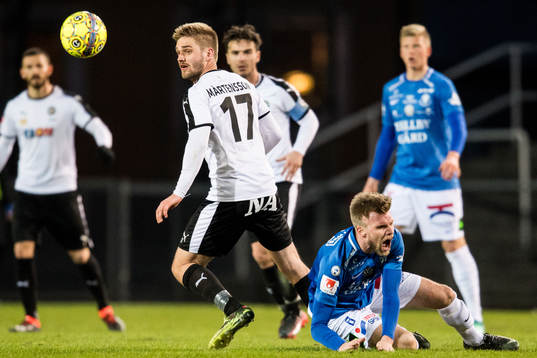 Örebros Johan Mårtensson och Trelleborgs Robin Nilsson