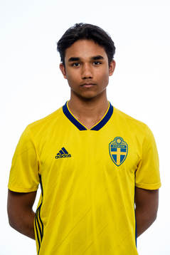 August Sandström i P16-landslaget